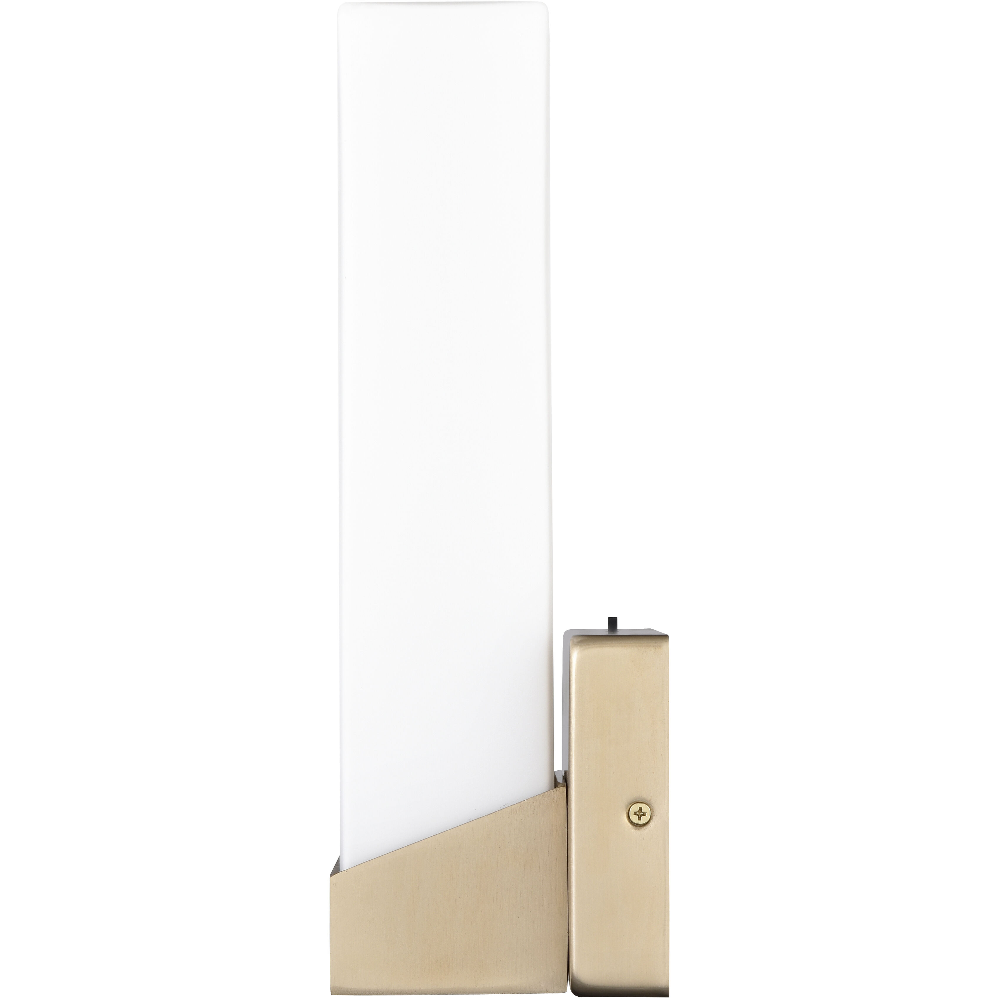 None LED 13 inch Modern Gold Outdoor Wall Sconce